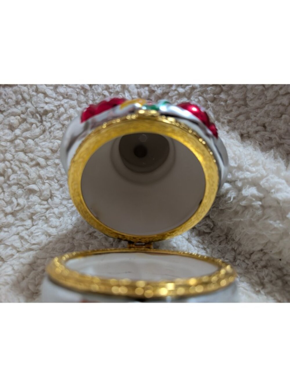 Christopher Radko Galerie Snowman Hinged Trinket Box Christmas Ornament 2005 - Picture 5 of 6